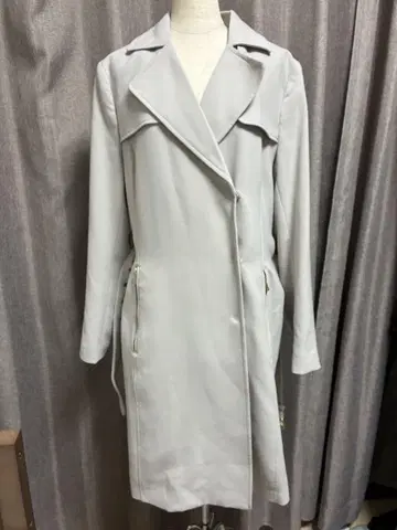 H&M 라이트 그레이 롱 코트