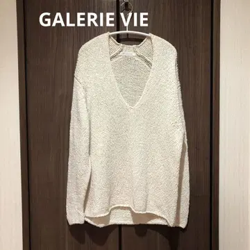 GALERIE VIE 코튼 니트 V넥