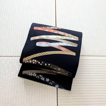 블랙 베이스 당직 오비(약 27.3cm) 나고야 오비