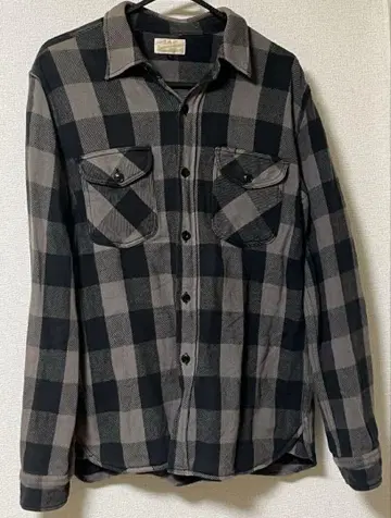 Lee Sportswear 빈티지 복각 밴드 포함 체크 플란넬 셔츠