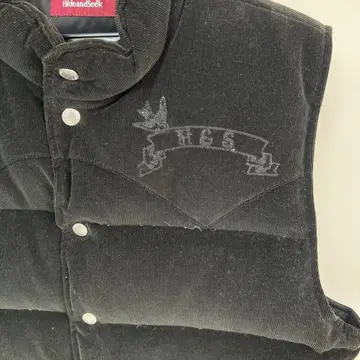 HideandSeek 블랙 다운 베스트 L