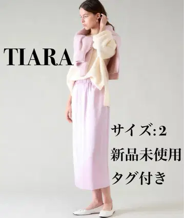 TIARA 스커트 플랩 포켓 세미 타이트 스커트 사이즈 2 미사용 새상품