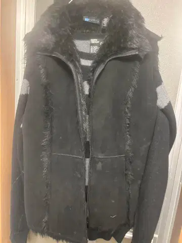 Y2K 그런지 패션 퍼 베스트 x 보더 롱 T 세트 시크 스타일