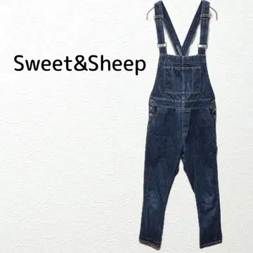 Sweet&Sheep 데님 살로펫 면 100% 오버롤 크로스백