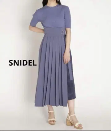 [ SNIDEL ] 반팔 니트 원피스