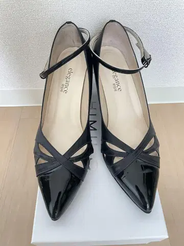 elegance 히미코 25.5cm 펌프스 블랙