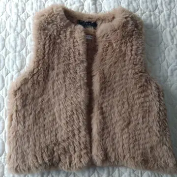 RHC x H BRAND Faux Fur Vest 베이지 퍼 베스트