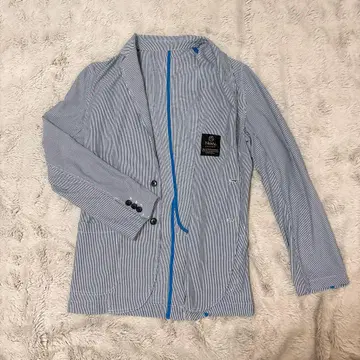 [ 새상품급 ] Navy Premium 스트라이프 비즈니스 캐주얼 자켓