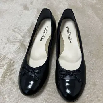 [ 새상품 ] ARCH CONTACT 블랙 발레 슈즈 24cm 리본
