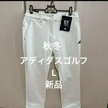 아디다스 골프 여성용 바람막이 팬츠 방풍 화이트 L 새상품 가을/겨울