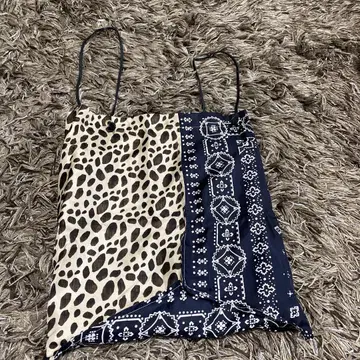 manipuri 레오파드 무늬 토트백
