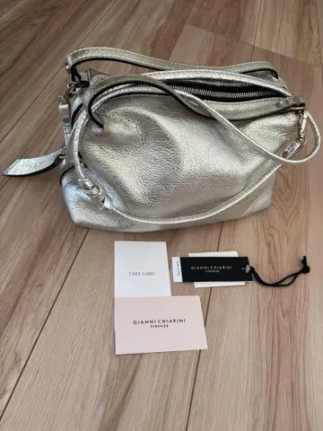 GIANNI CHIARINI 실버 숄더백