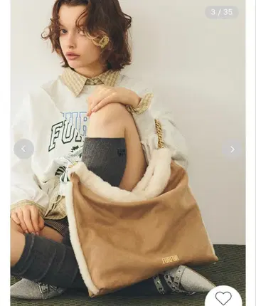 FURFUR 소재 복조리 백 베이지 미사용
