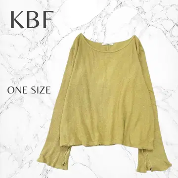 KBF 심플 소매 슬릿 보트넥 리브 티셔츠 돌려입기 발군