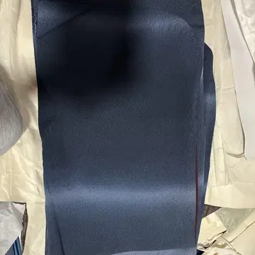 다크 네이비 실크 츠케사게 기모노