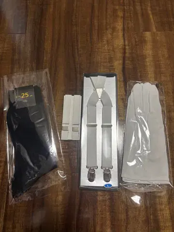 [새상품] 모닝 잡화 세트 양말 서스펜더 장갑 암밴드 신랑 아버지
