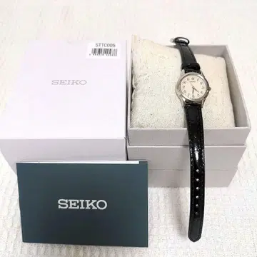 세이코 워치 여성용 손목시계 스피릿 쿼츠 STTC005 블랙