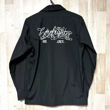 코어 파이터 워크 셔츠 corefighter 자수 오픈 카라 셔츠