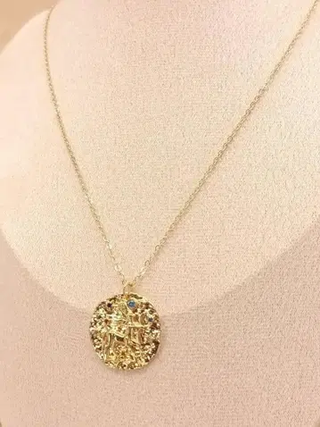 빈티지 골드 체인 지르코니아 목걸이 별자리 궁수자리