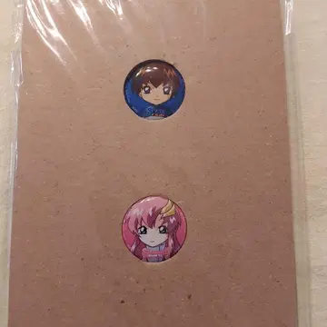건담 SEED 캔뱃지 2개 세트