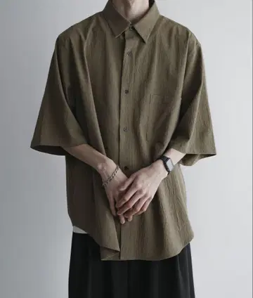 루즈 릴렉스 여름 셔츠 <양류>