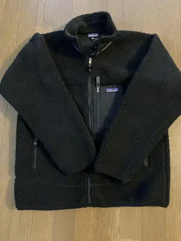 블랙 플리스 자켓
