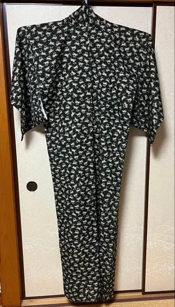 기모노 토끼 토끼 패턴