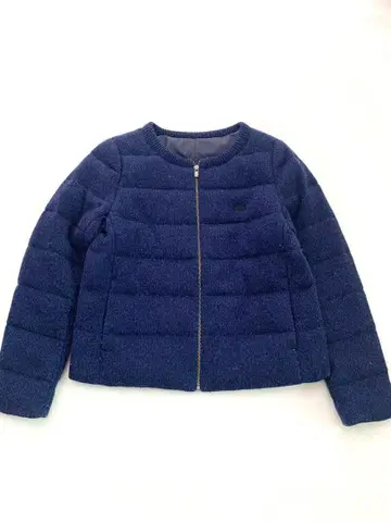 라코스테 패널 디자인 네이비 퀼팅 다운 자켓 38