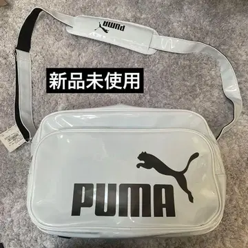 미사용 새상품 PUMA 푸마 에나멜 백 화이트 탈취&항균