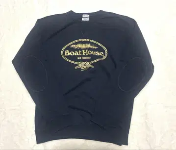 BOAT HOUSE 보트하우스 로고 엘보우 패치 맨투맨 트레이닝복
