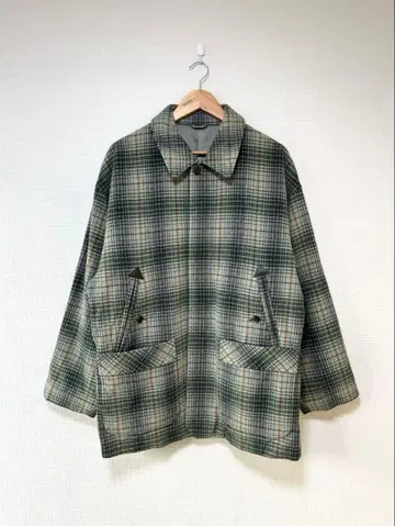 90s~00s 인터메조 체크 무늬 플리스 스코트