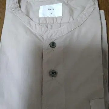 프릿 밴드 카라 셔츠