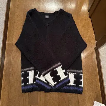 HUF 하프 모헤어 니트 가디건