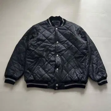 숀 존 충전솜 가죽 자켓 XXL 바시티 자켓