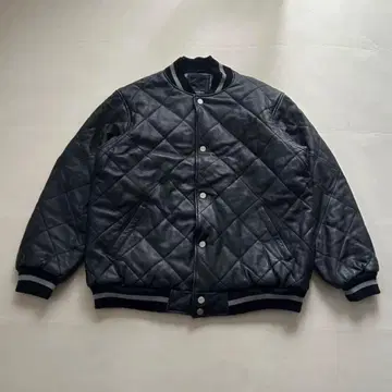 숀 존 충전솜 가죽 자켓 XXL 바시티 자켓