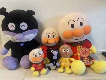호빵맨 봉제 인형 세트 대소