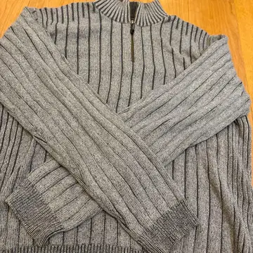 Calvin Klein Jeans 리브 하프 지퍼 스웨터