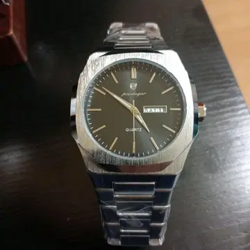 portadagar 쿼츠 손목시계 블랙