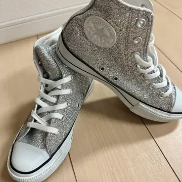 Converse All Star 실버 글리터 스니커즈