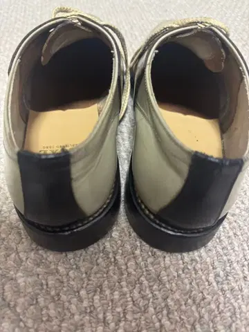 가죽 드레스 신발 블랙/그레이