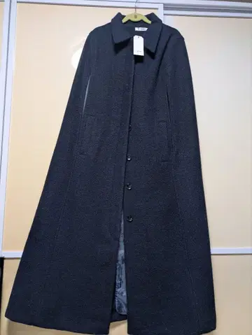 regleam 네이비 판초 케이프 코트