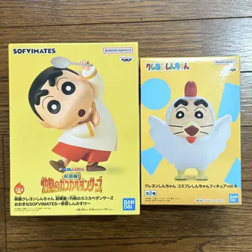 짱구는 못말려 피규어 2개 세트 카스카베 댄서즈 코스프레 닭