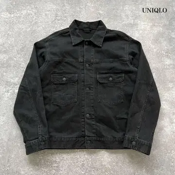 [UNIQLO] 유니클로 세컨드 모델 블랙 데님 자켓