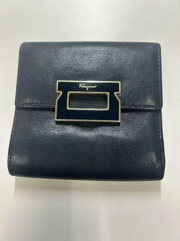 Ferragamo 네이비 3단 폴더형 지갑