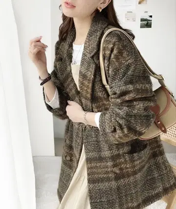 오버 사이즈 더블 자켓 코트