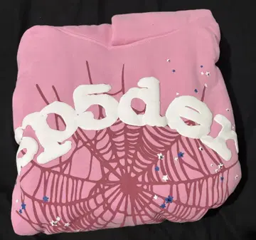 Sp5der pink hoodie s