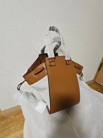 소가죽 해먹 백 브라운 가죽 캔버스