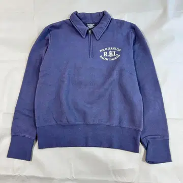 90s 폴로 하프 지퍼 맨투맨 여성용 M 사이즈 네이비