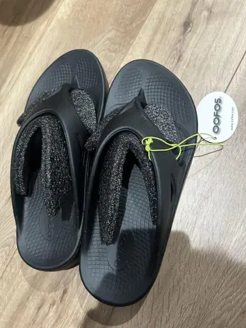 새상품 정품 우포스 BLACK 오리지널 OOFOS 샌들 28cm