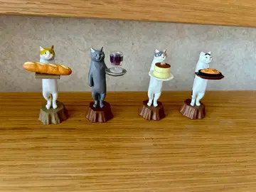 가챠 고양이 라보 고양이 빵집 카페 고양이 가챠가챠 6개 피규어